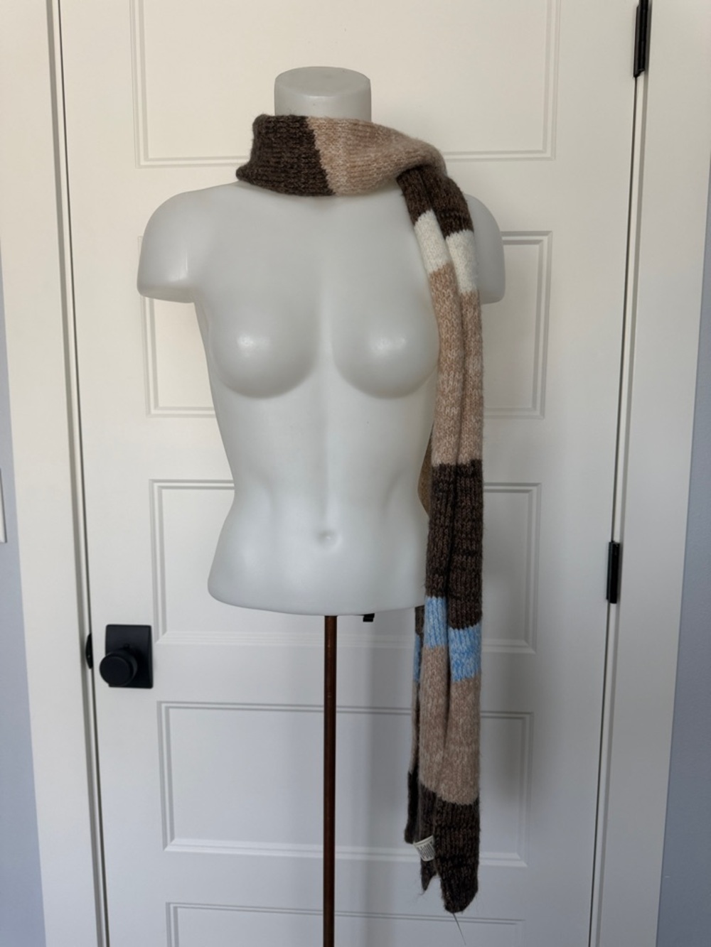NWT Free People Carina Swirl Colorblock Scarf